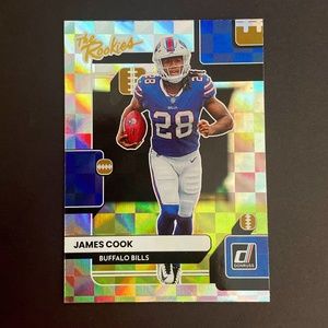 James Cook: Buffalo Bills, Running Back 2022 Panini Donruss The Rookies NO.TR-15